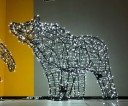 Светодиодная фигура на металлическом каркасе «Медведь»