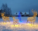 Светодиодная композиция «Семья северных оленей»