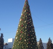 Каркасная ель 10 метров, плёнка ПВХ