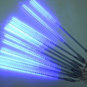 Светодиодная уличная гирлянда "Тающие сосульки с SMD диодами", 10 м., синий